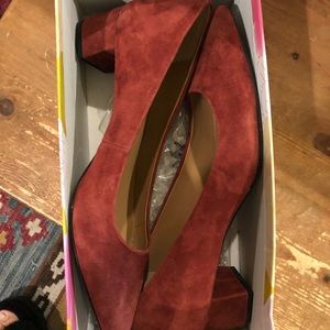 Calvin Klein Burgundy Low Heels